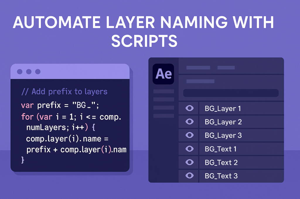 After Effects: Automate Layer Naming with&nbsp;Scripts