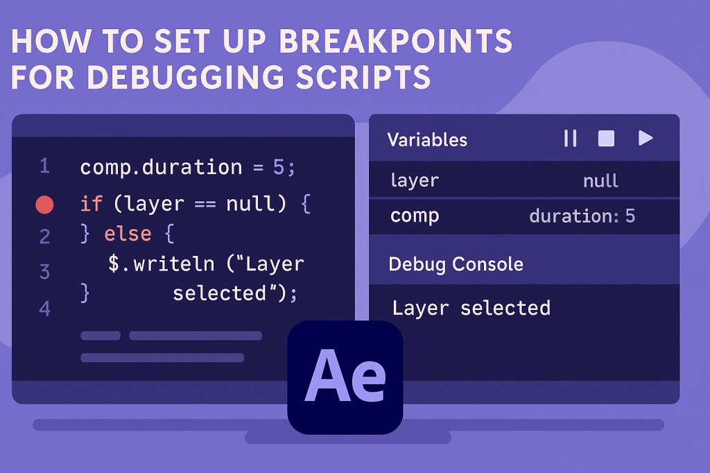 After Effects: How To Set Up Breakpoints for Debugging&nbsp;Scripts