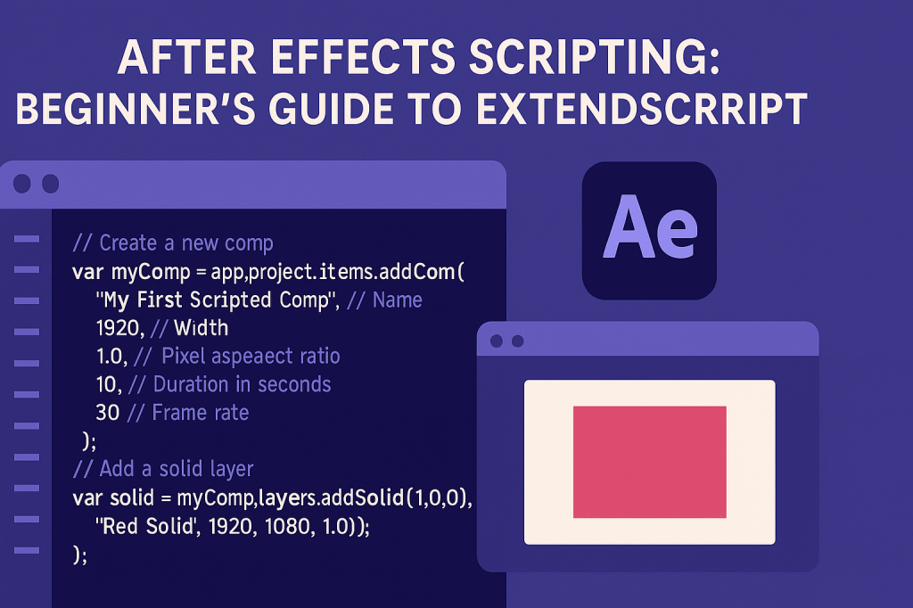 After Effects Scripting: Beginner’s Guide to&nbsp;ExtendScript
