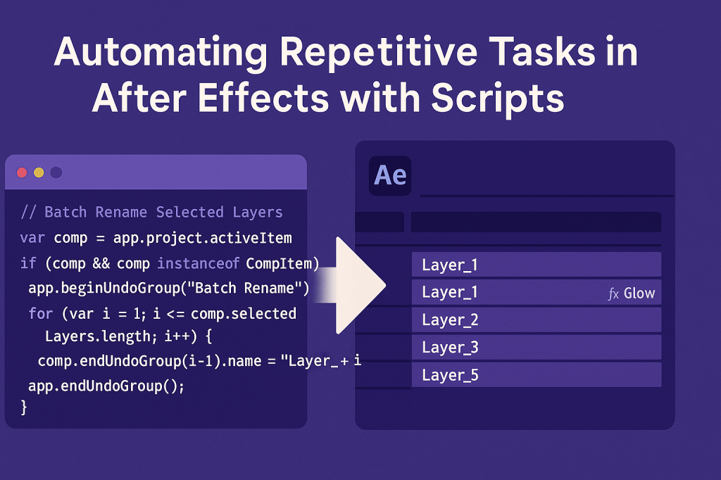 Automating Repetitive Tasks in After Effects with&nbsp;Scripts