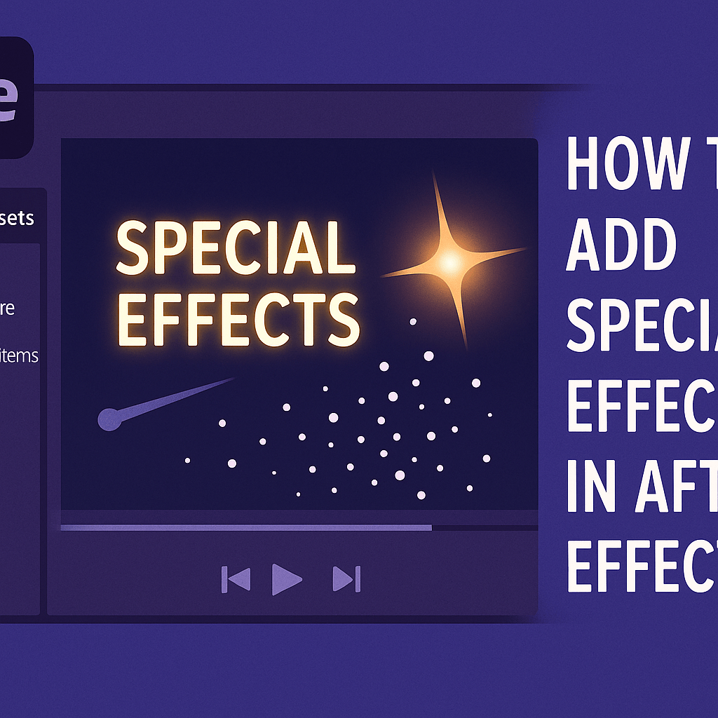 How to Add Special Effects in After Effects (Beginner’s&nbsp;Guide)