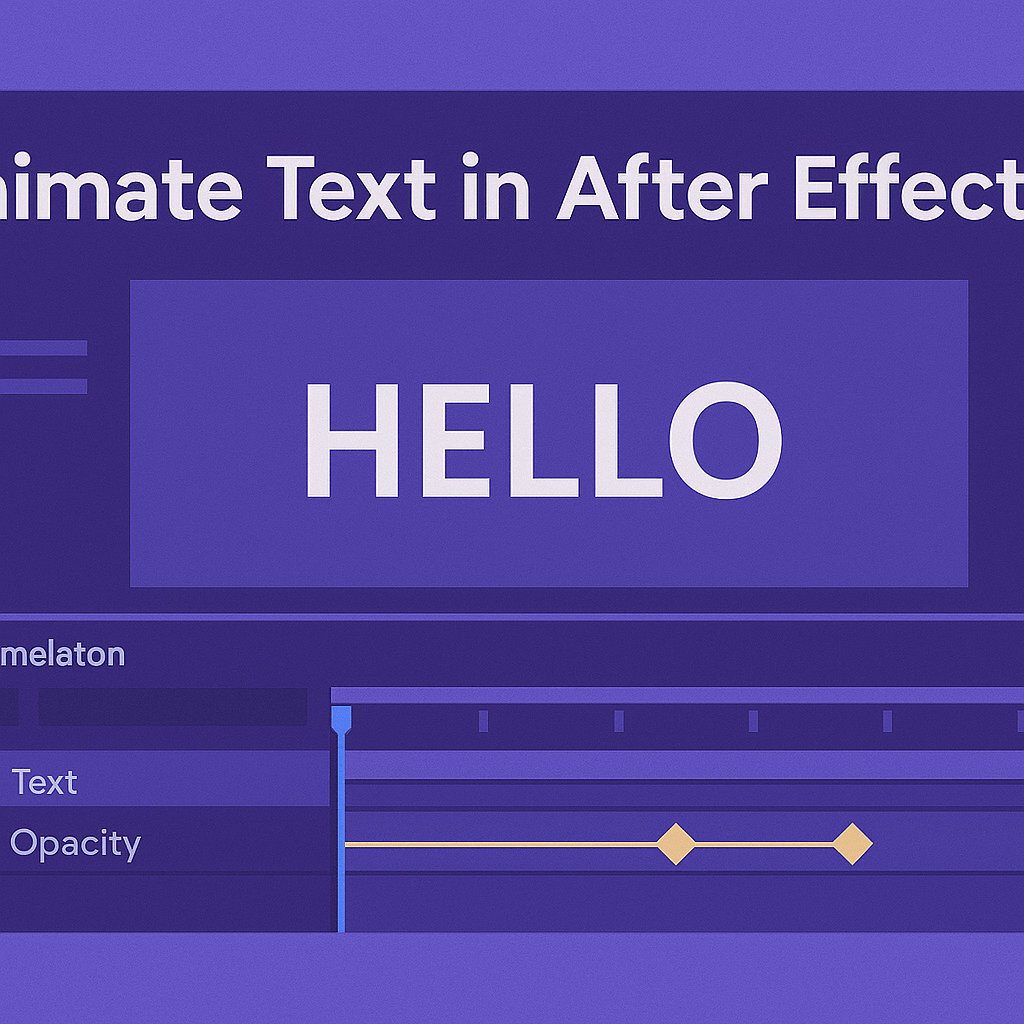 How to Animate Text in After Effects (Step by&nbsp;Step)