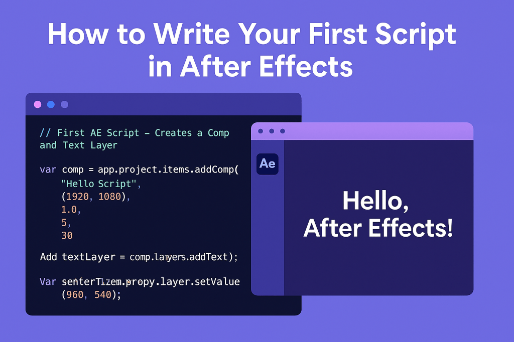 How to Write Your First Script in After&nbsp;Effects