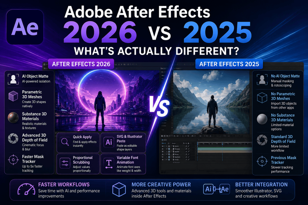 Adobe After Effects 2026 vs 2025: What’s Actually&nbsp;Different?