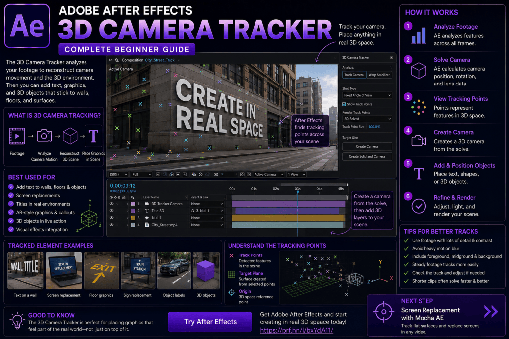 Adobe After Effects 3D Camera Tracker: Complete Beginner&nbsp;Guide