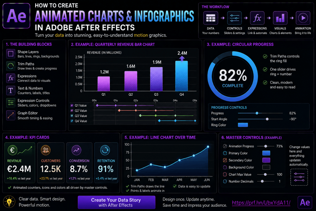 How to Create Animated Charts and Infographics in Adobe After&nbsp;Effects